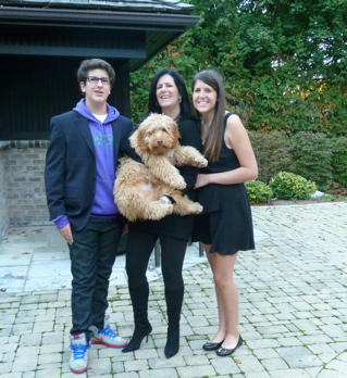 labradoodle and his family